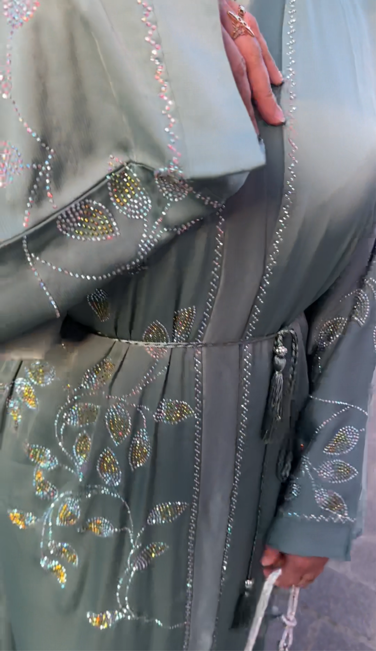 ABAYA MINT SPARKLE