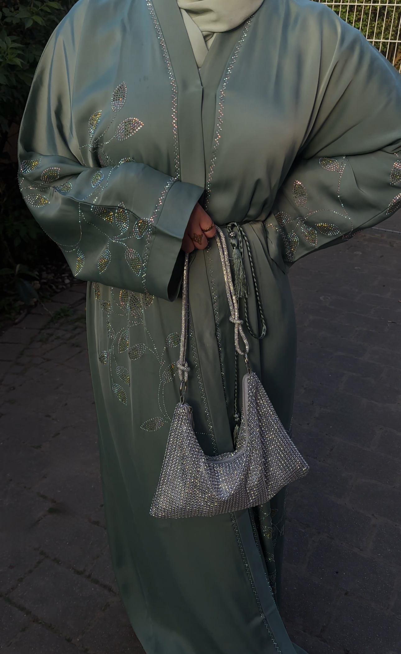 ABAYA MINT SPARKLE