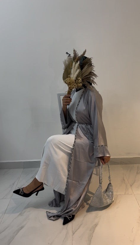 ABAYA GREY DELUXE