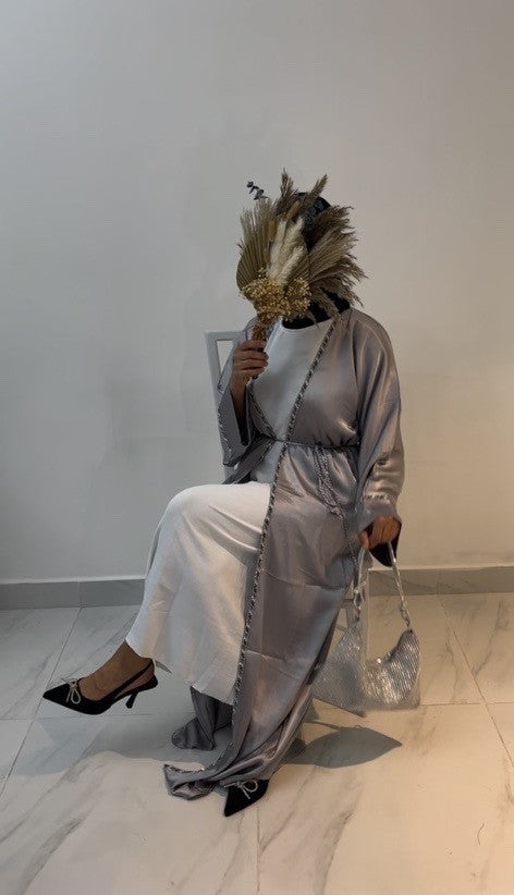 ABAYA GREY DELUXE