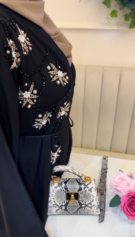 ABAYA ROYAL BLACK